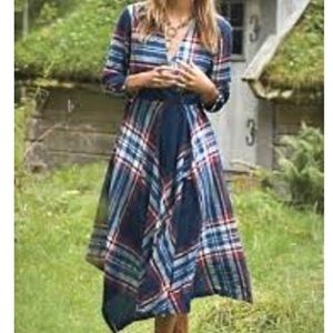 Isabella Sinclair Flannel Midi Dress